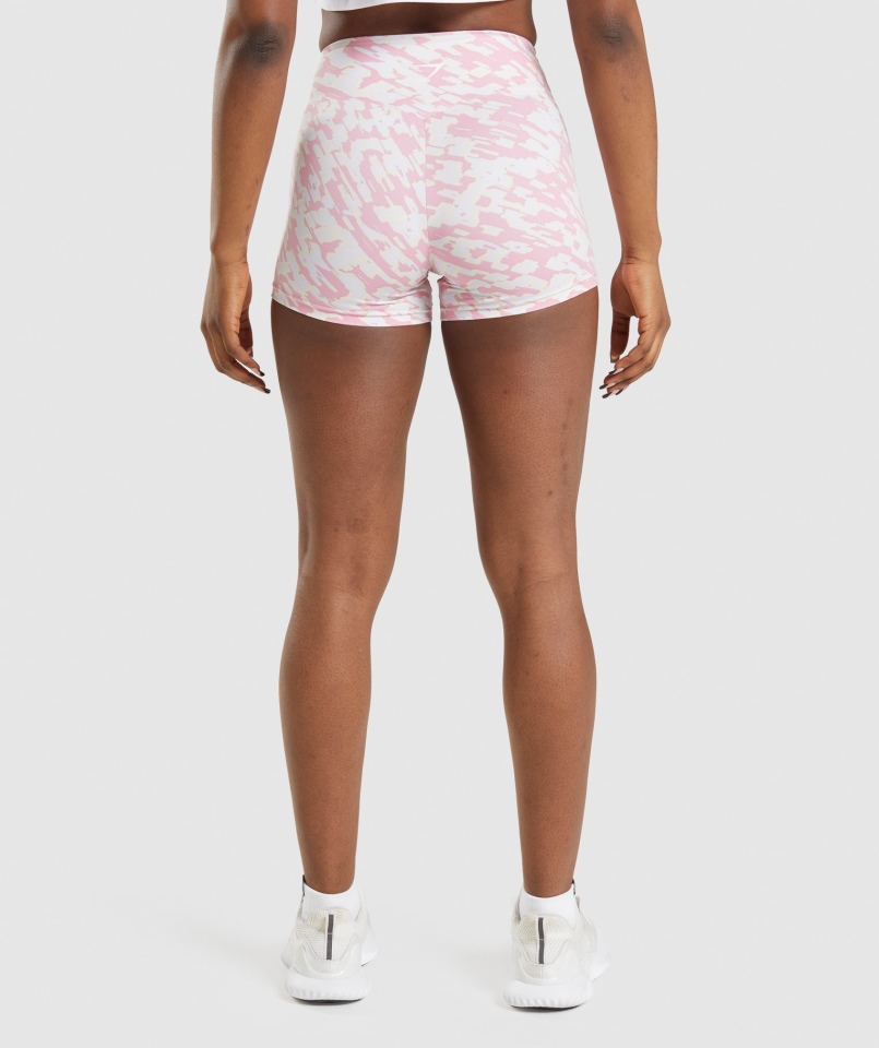 Spodenki Treningowe Gymshark Sorbet Różowy Print