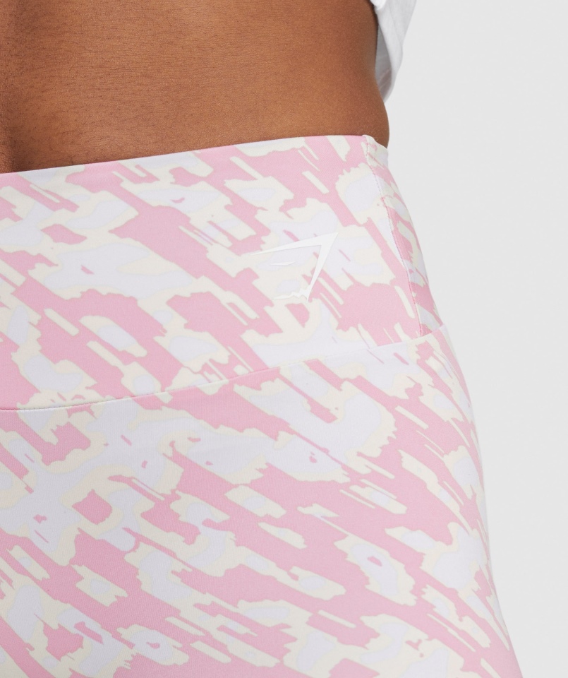 Spodenki Treningowe Gymshark Sorbet Różowy Print