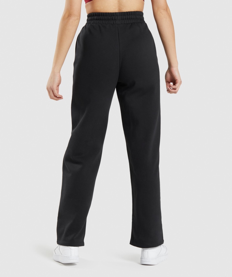 Gymshark Treningowy Jogger Z Prostymi Nogawkami Czarny