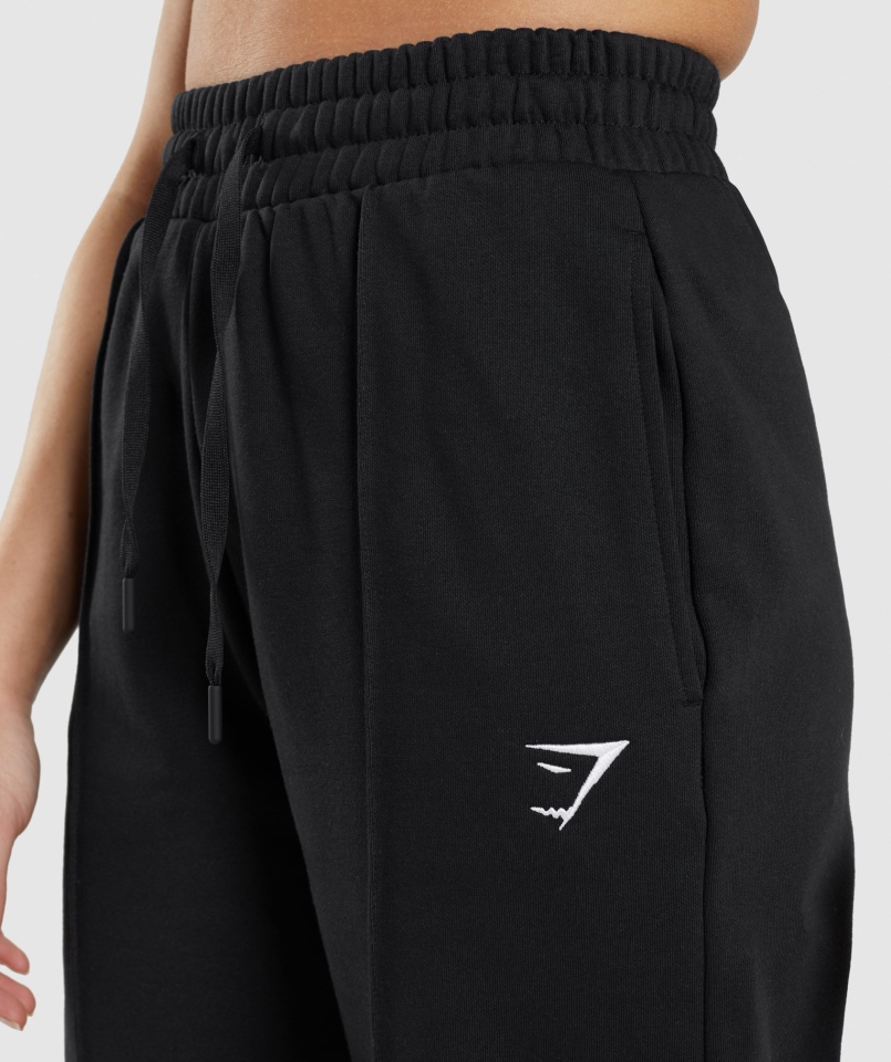 Gymshark Treningowy Jogger Z Prostymi Nogawkami Czarny