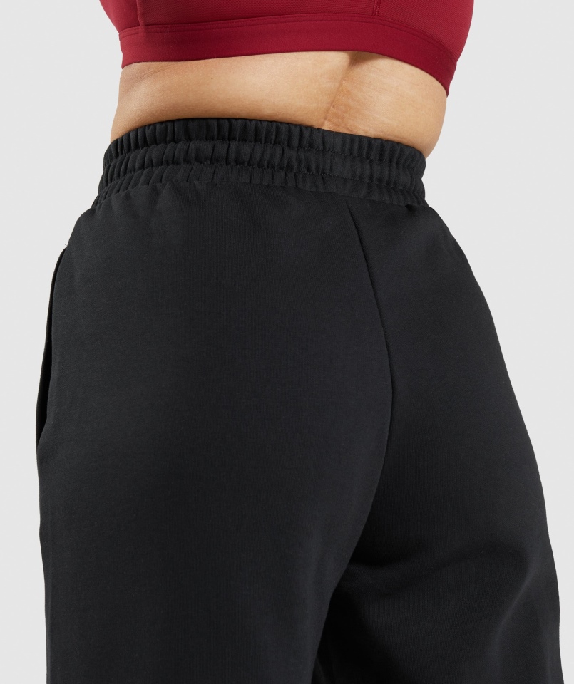Gymshark Treningowy Jogger Z Prostymi Nogawkami Czarny