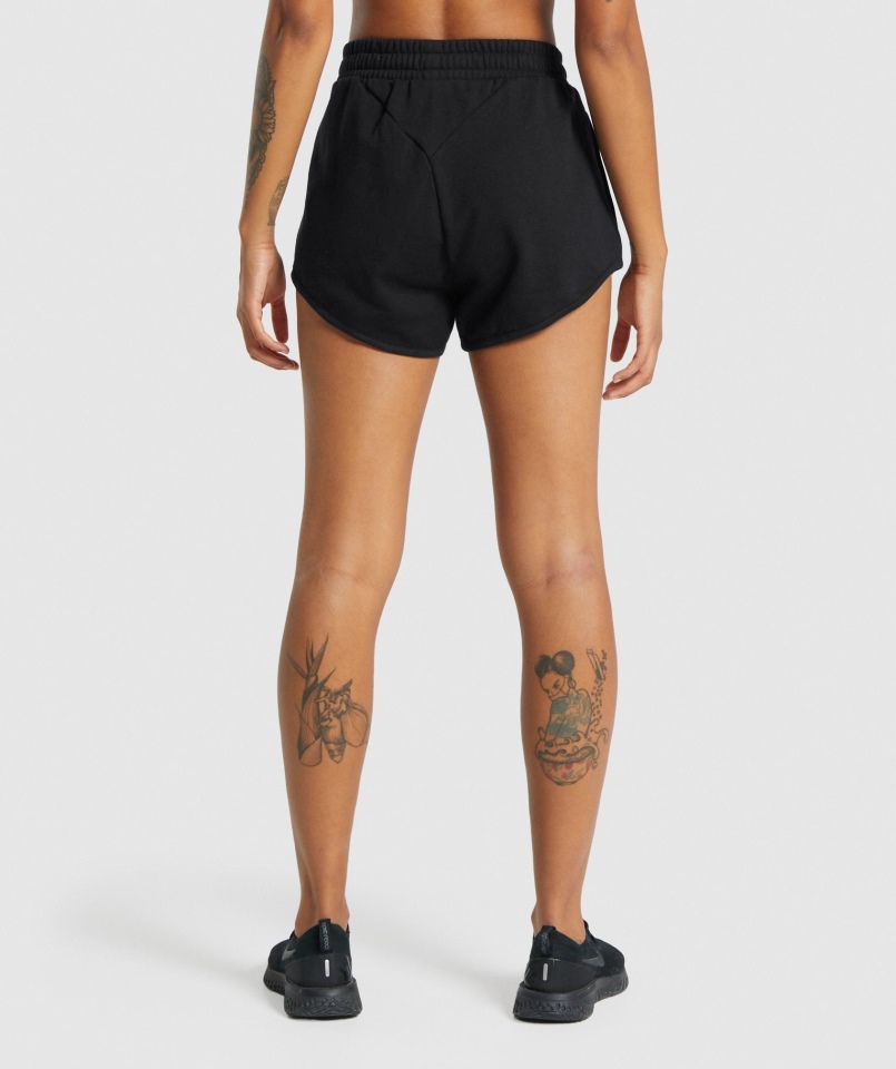 Gymshark Treningowe Spodenki Dresowe Czarne