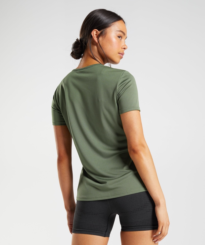 Koszulka Treningowa Gymshark Core Oliwkowa