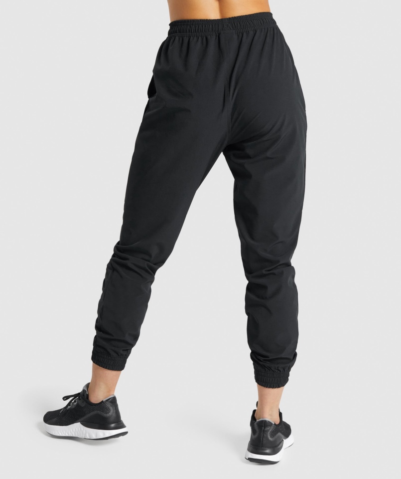 Gymshark Treningowe Tkane Joggery Czarne