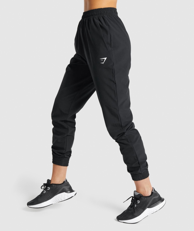 Gymshark Treningowe Tkane Joggery Czarne