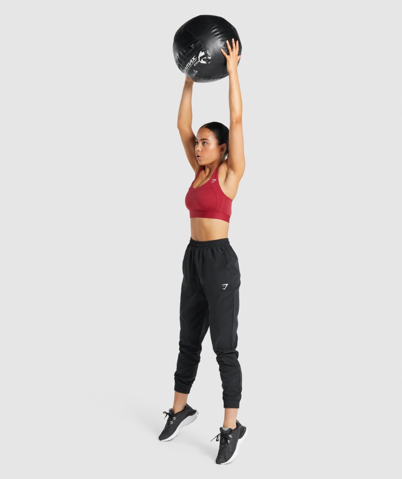 Gymshark Treningowe Tkane Joggery Czarne