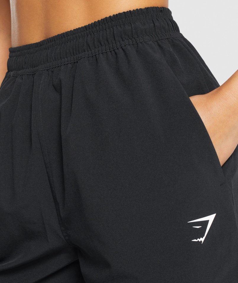 Gymshark Treningowe Tkane Joggery Czarne