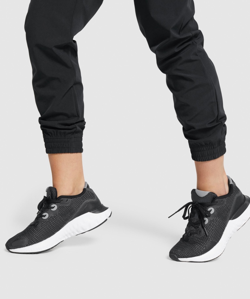 Gymshark Treningowe Tkane Joggery Czarne