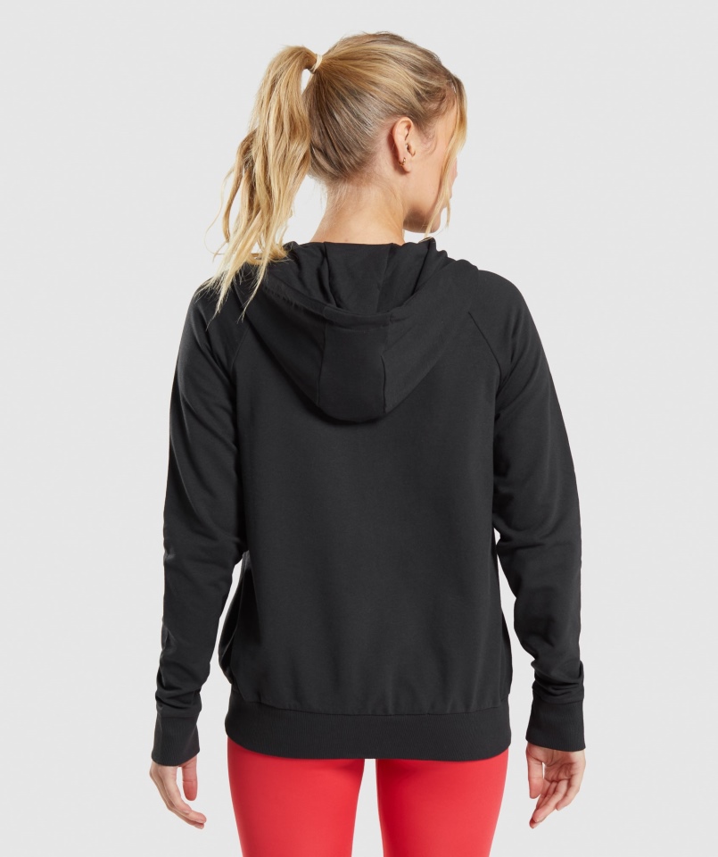 Bluza Treningowa Z Kapturem Gymshark Czarna