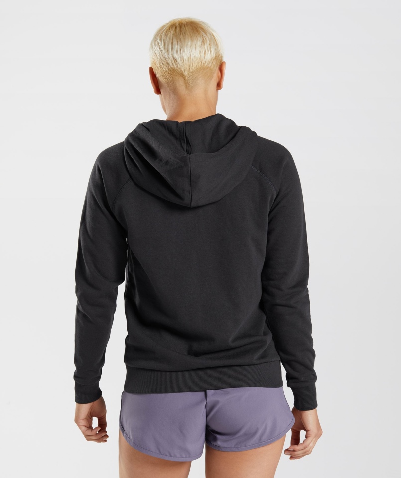 Gymshark Treningowa Bluza Z Kapturem Damska Czarna