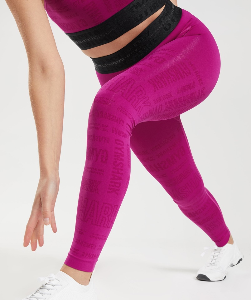 Legginsy Gymshark Vision Smok Różowe