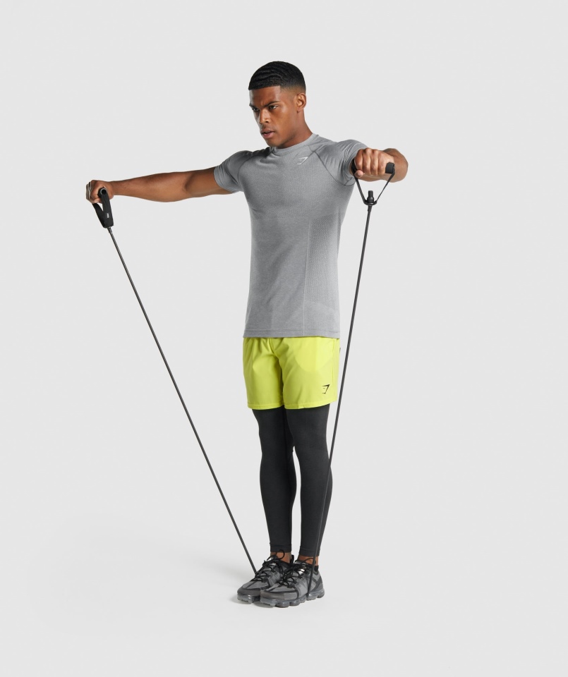 Gymshark Vital Light Bezszwowa Koszulka Antracyt Marl