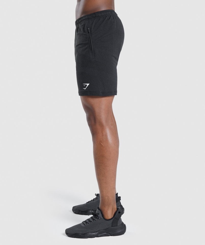 Gymshark Vital Light Spodenki Czarne Melanż