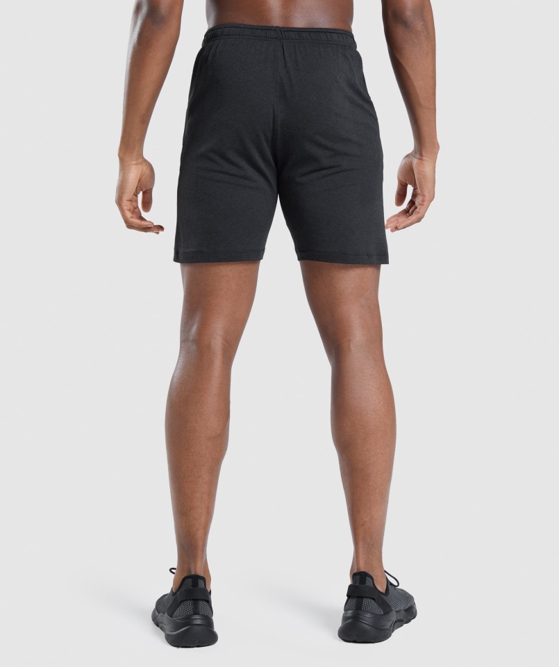 Gymshark Vital Light Spodenki Czarne Melanż