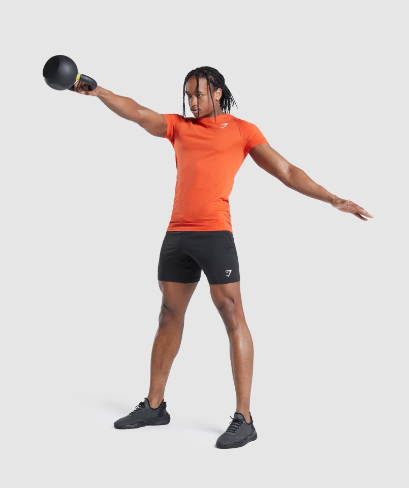Gymshark Vital Light Spodenki Czarne Melanż