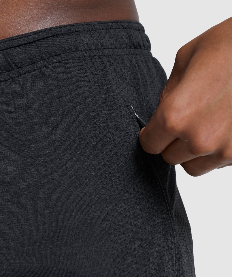 Gymshark Vital Light Spodenki Czarne Melanż