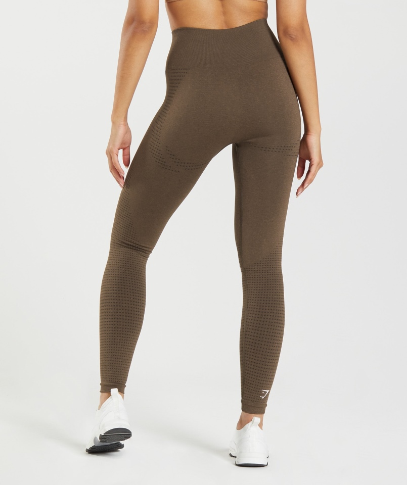 Gymshark Vital Bezszwowe Legginsy 2.0 W Kolorze Espresso Marl