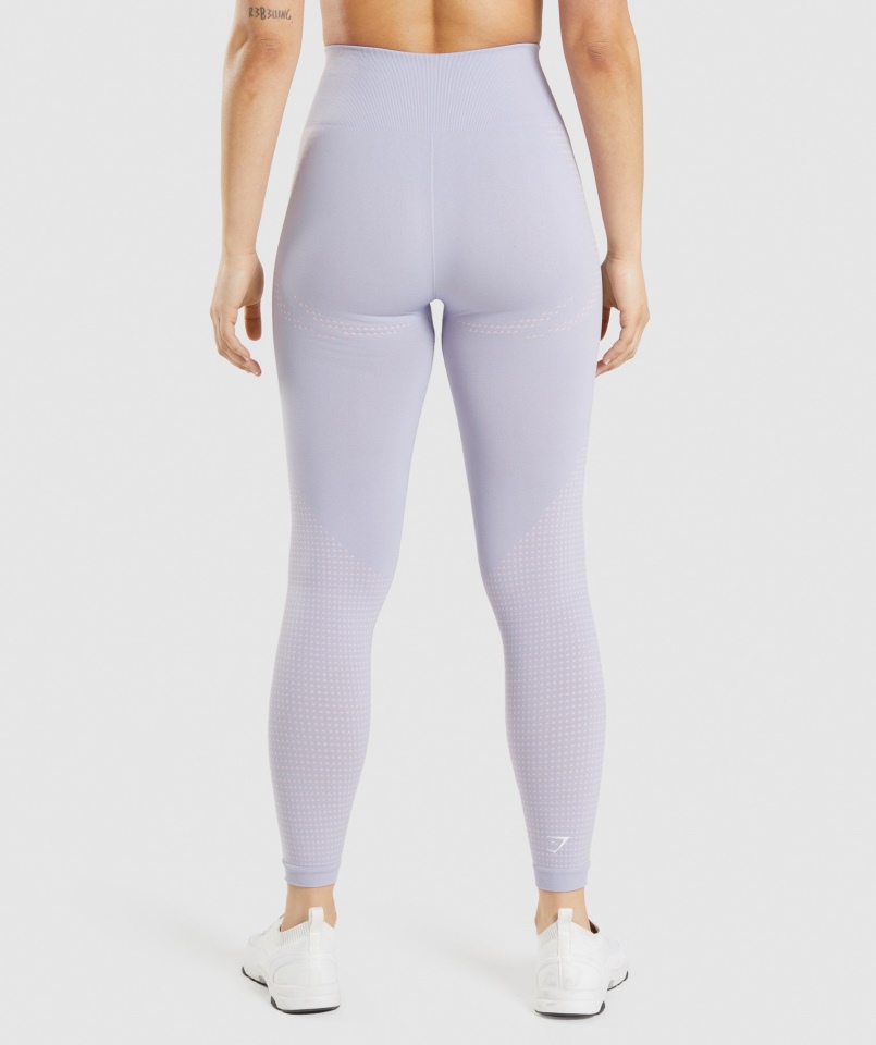 Gymshark Vital Bezszwowe Legginsy 2.0 Kamień Księżycowy Niebieski Marl
