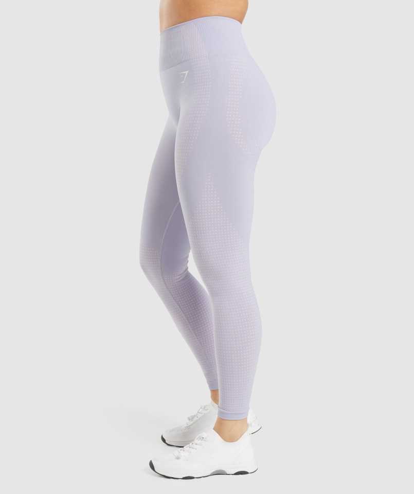 Gymshark Vital Bezszwowe Legginsy 2.0 Kamień Księżycowy Niebieski Marl