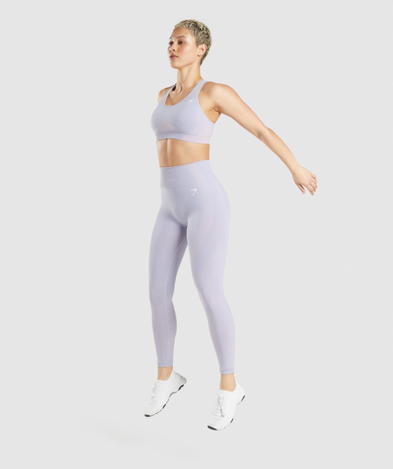 Gymshark Vital Bezszwowe Legginsy 2.0 Kamień Księżycowy Niebieski Marl