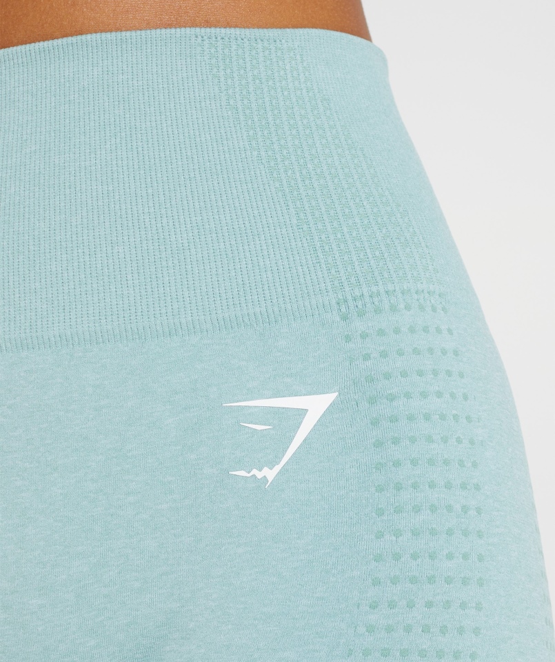 Gymshark Vital Bezszwowe Legginsy 2.0 Perłowo-niebieskie Marl