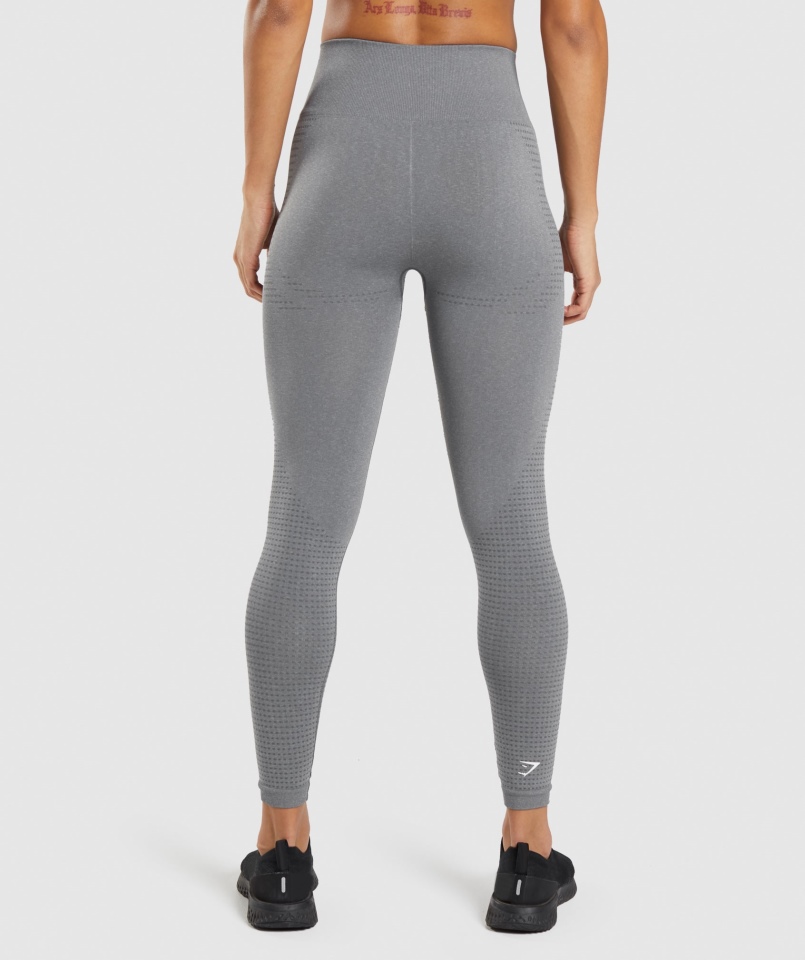 Gymshark Vital Bezszwowe Legginsy 2.0 Smokey Grey Marl
