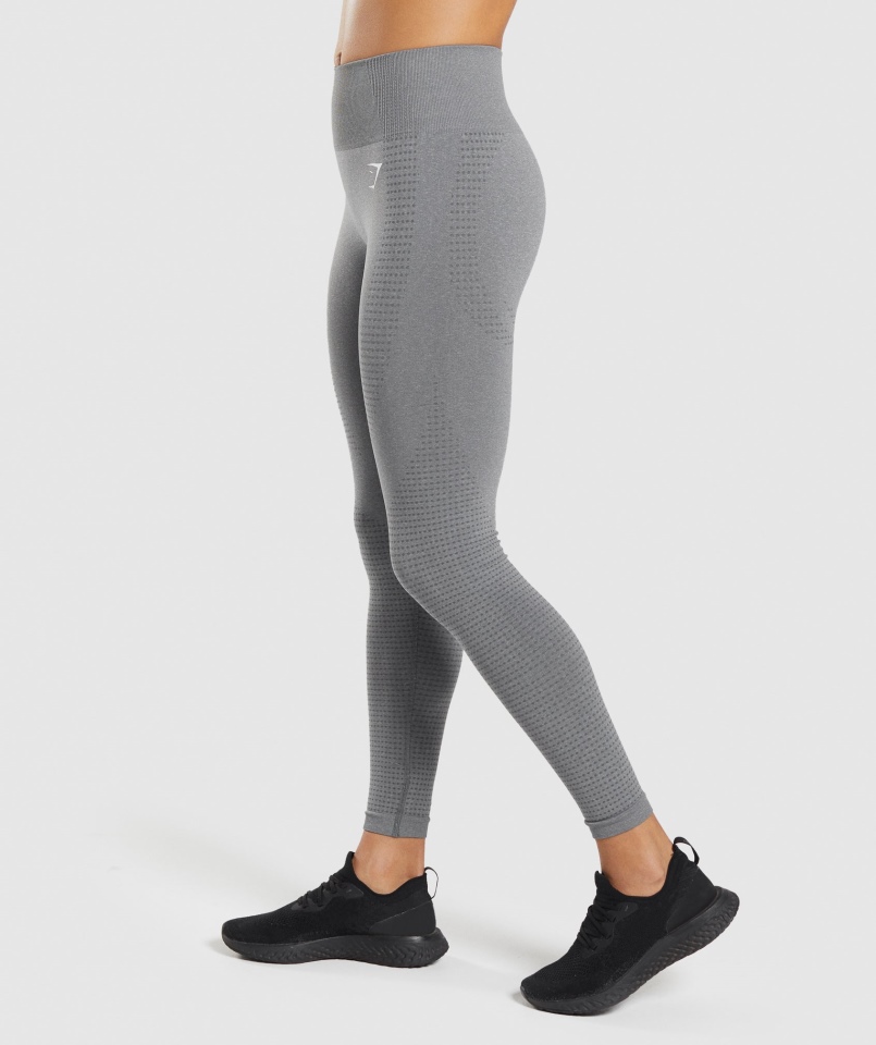 Gymshark Vital Bezszwowe Legginsy 2.0 Smokey Grey Marl