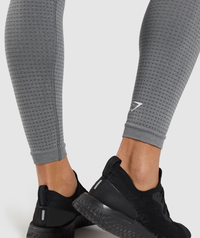 Gymshark Vital Bezszwowe Legginsy 2.0 Smokey Grey Marl