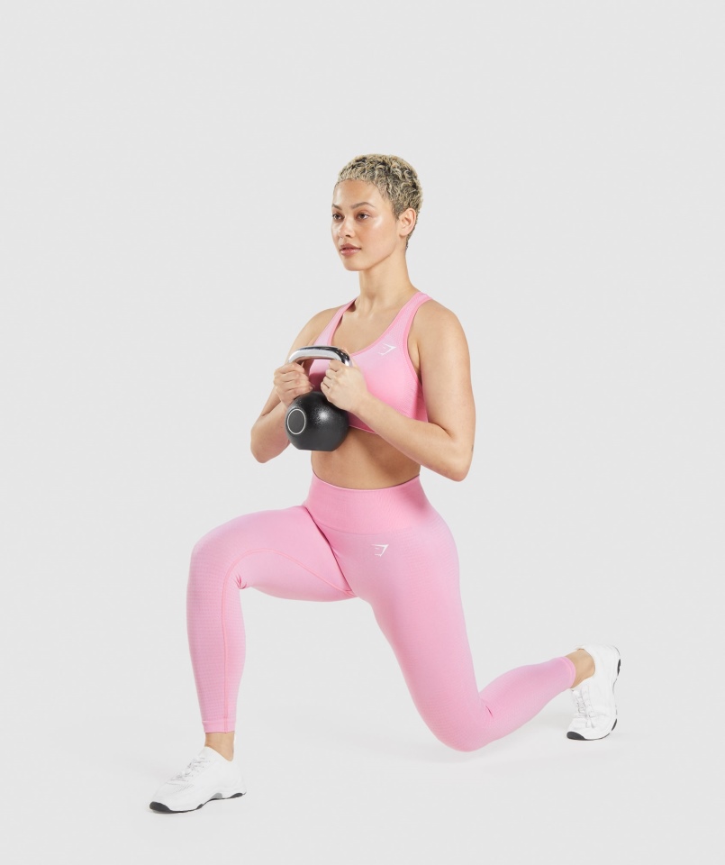 Gymshark Vital Bezszwowe Legginsy 2.0 Sorbet Pink Marl