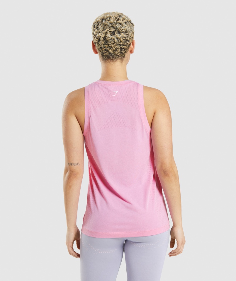 Gymshark Vital Seamless 2.0 Lekka Luźna Koszulka Sorbet Pink Marl