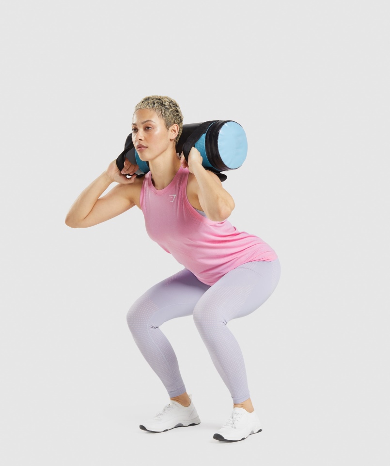 Gymshark Vital Seamless 2.0 Lekka Luźna Koszulka Sorbet Pink Marl