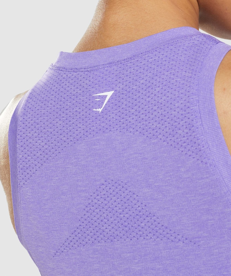 Gymshark Vital Seamless 2.0 Lekki Czołg Jasnofioletowy Marl