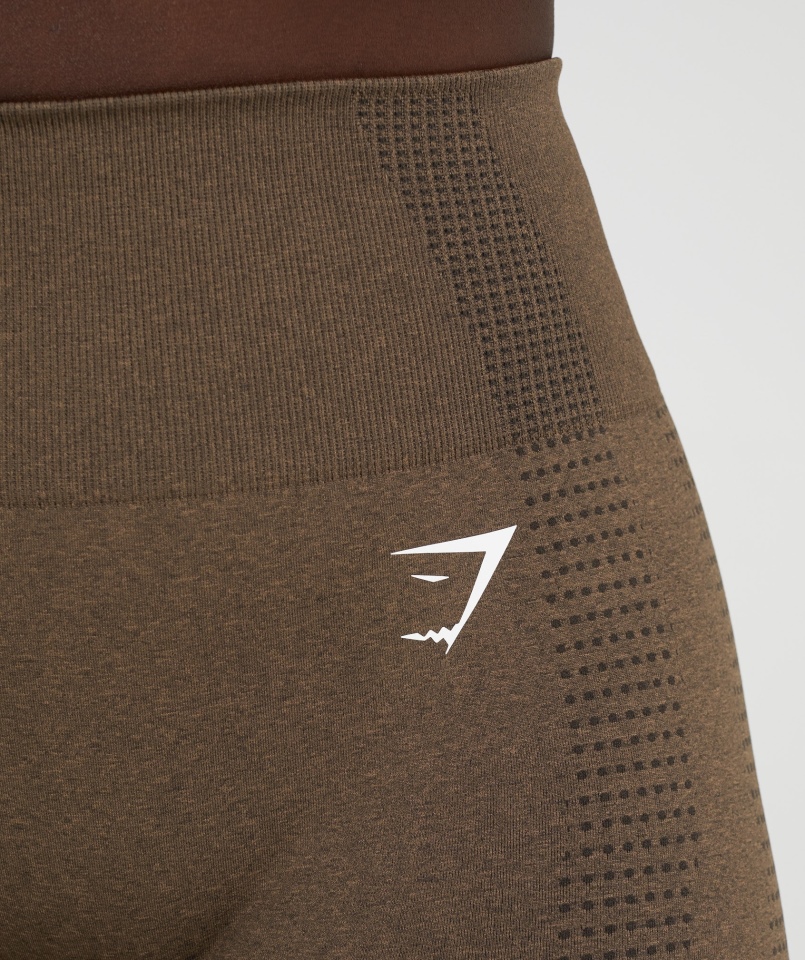 Gymshark Vital Bezszwowe Spodenki 2.0 Espresso Marl