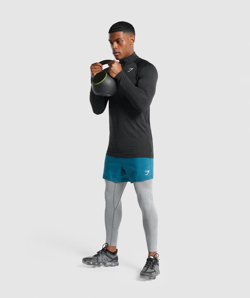 Gymshark Vital Bezszwowe Legginsy Antracytowe Marl