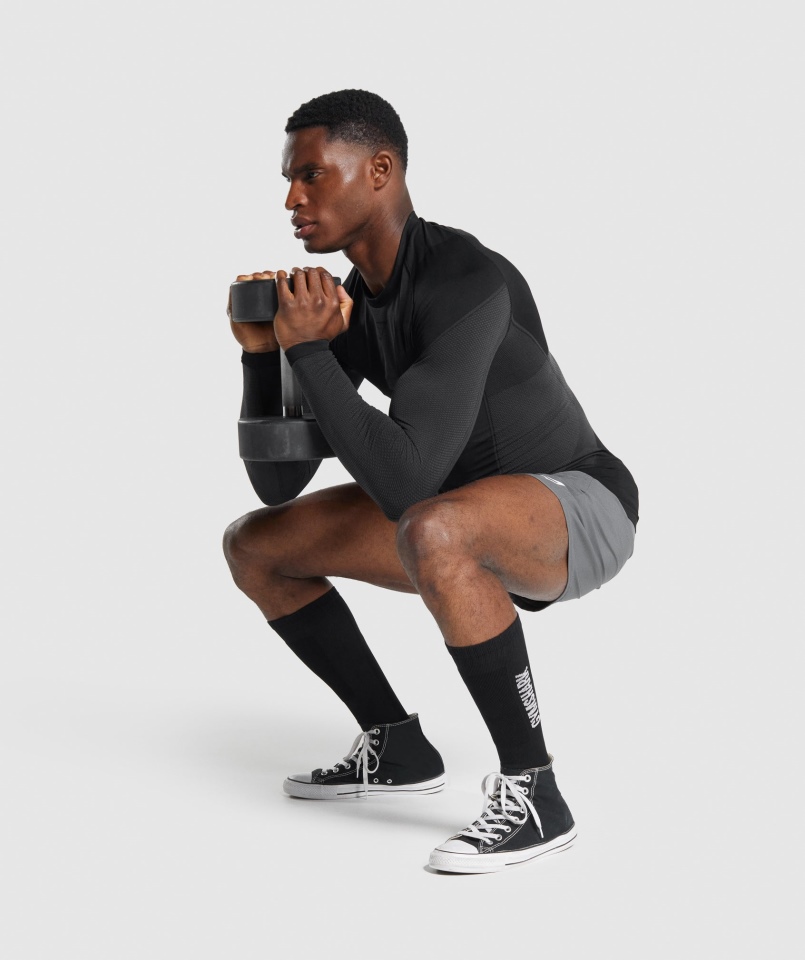 Skarpety Do Podnoszenia Ciężarów Gymshark Czarne