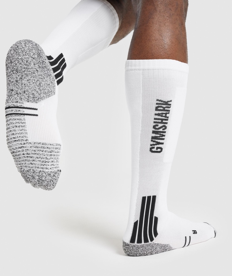 Skarpety Do Podnoszenia Ciężarów Gymshark Białe
