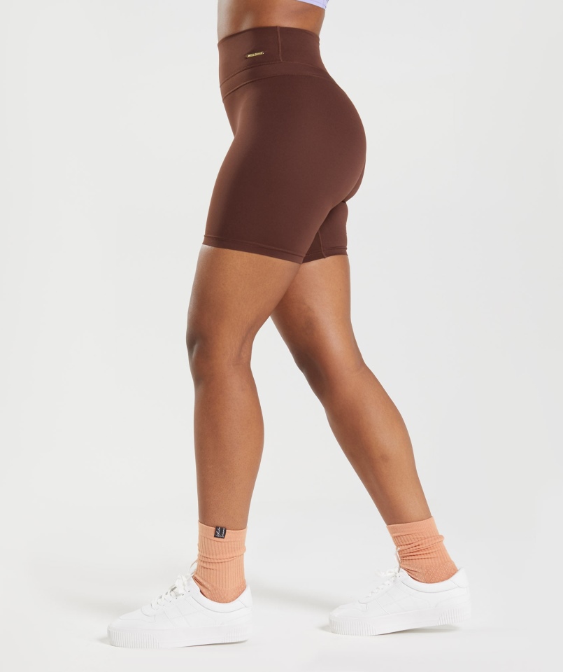 Spodenki Rowerowe Gymshark Whitney Ożywiają Brąz