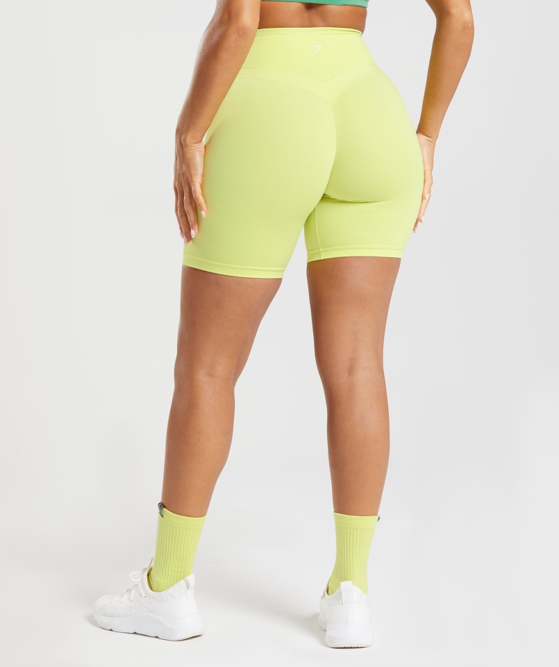Gymshark Whitney Spodenki Rowerowe Zielone Wodorosty Morskie
