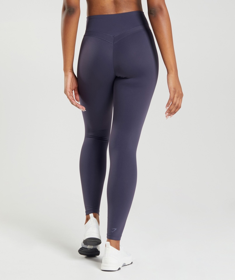 Gymshark Whitney Legginsy Z Wysokim Stanem Indygo Navy