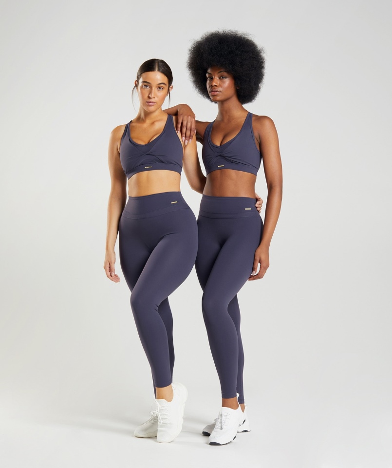 Gymshark Whitney Legginsy Z Wysokim Stanem Indygo Navy