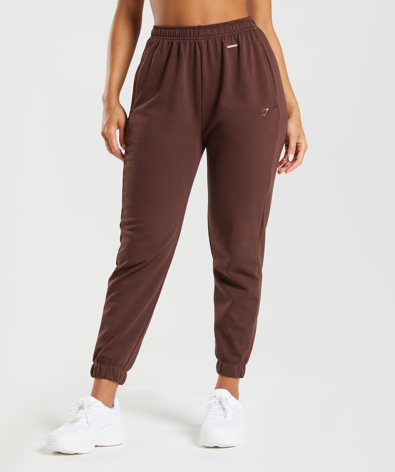 Gymshark Whitney Luźne Joggery Ożywiają Brąz