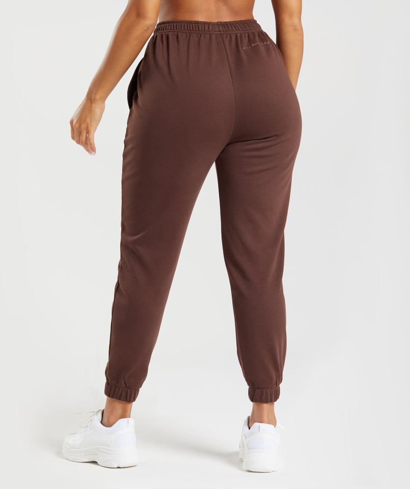 Gymshark Whitney Luźne Joggery Ożywiają Brąz
