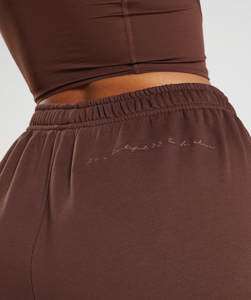 Gymshark Whitney Luźne Joggery Ożywiają Brąz