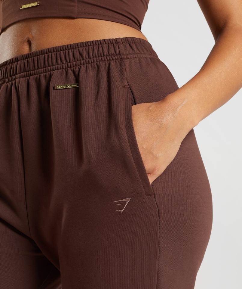 Gymshark Whitney Luźne Joggery Ożywiają Brąz