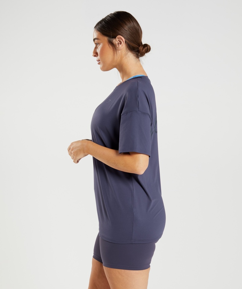 Gymshark Whitney T-shirt Oversize Indygo Navy