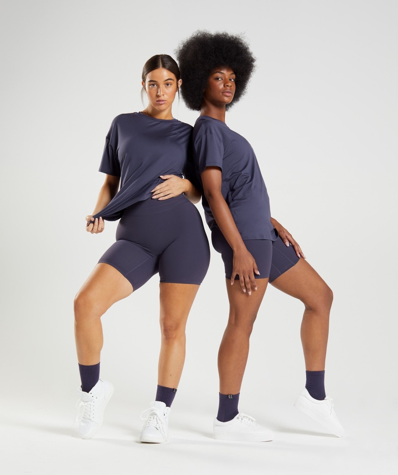 Gymshark Whitney T-shirt Oversize Indygo Navy