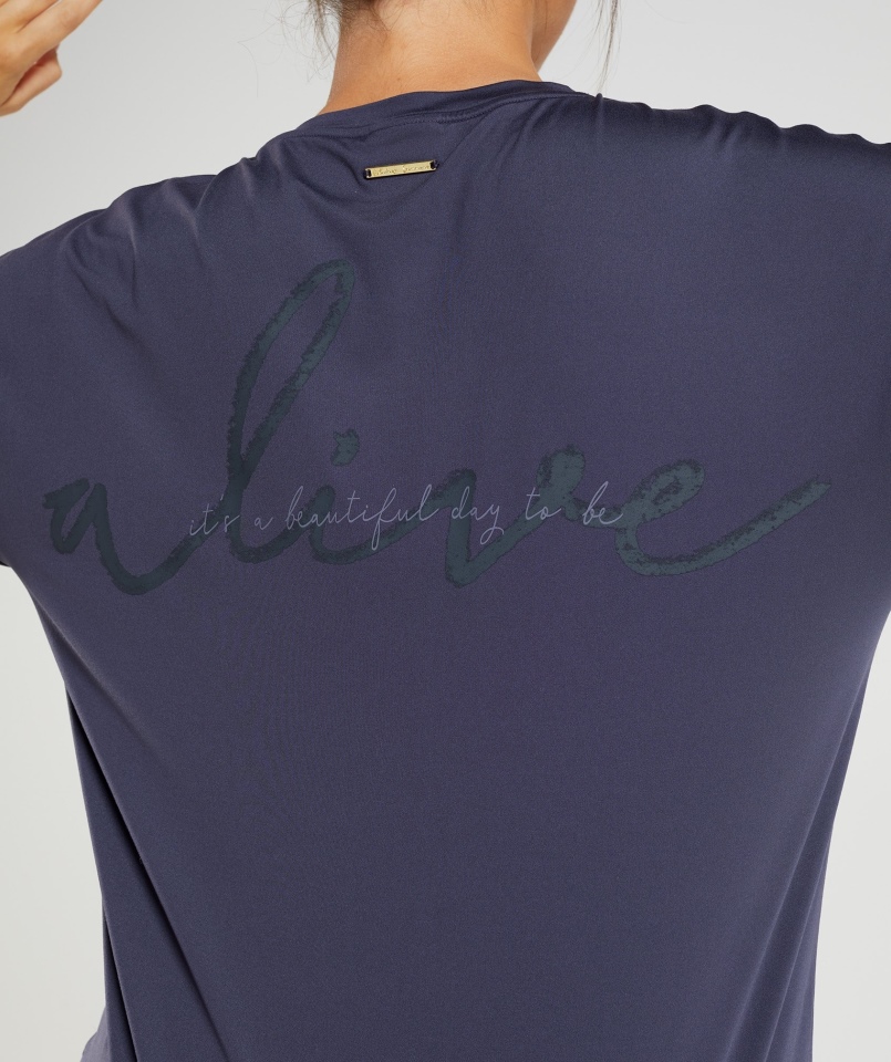Gymshark Whitney T-shirt Oversize Indygo Navy