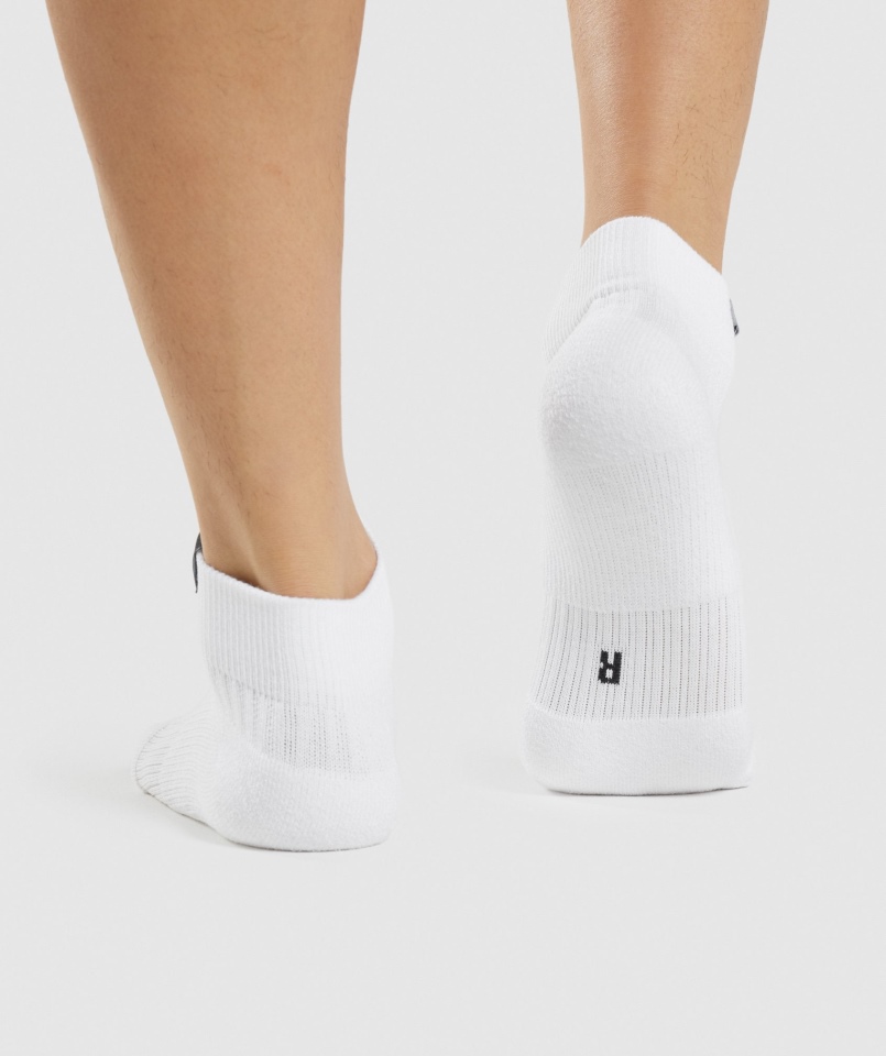 Gymshark Tkane Skarpetki Sneaker 3 Szt Białe