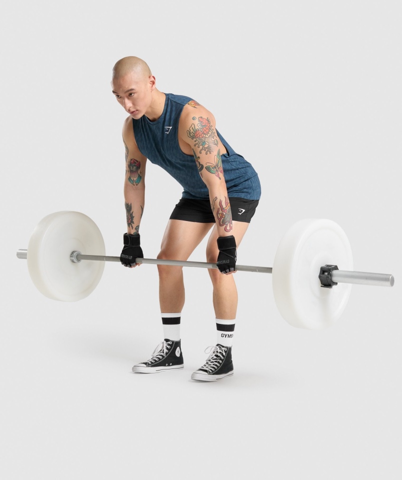 Rękawiczki Do Podnoszenia Gymshark Czarne