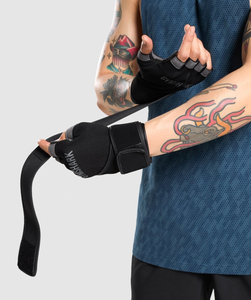 Rękawiczki Do Podnoszenia Gymshark Czarne